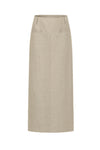 SWAYING/KNIT linen straight skirt SW23AW3B18 linen